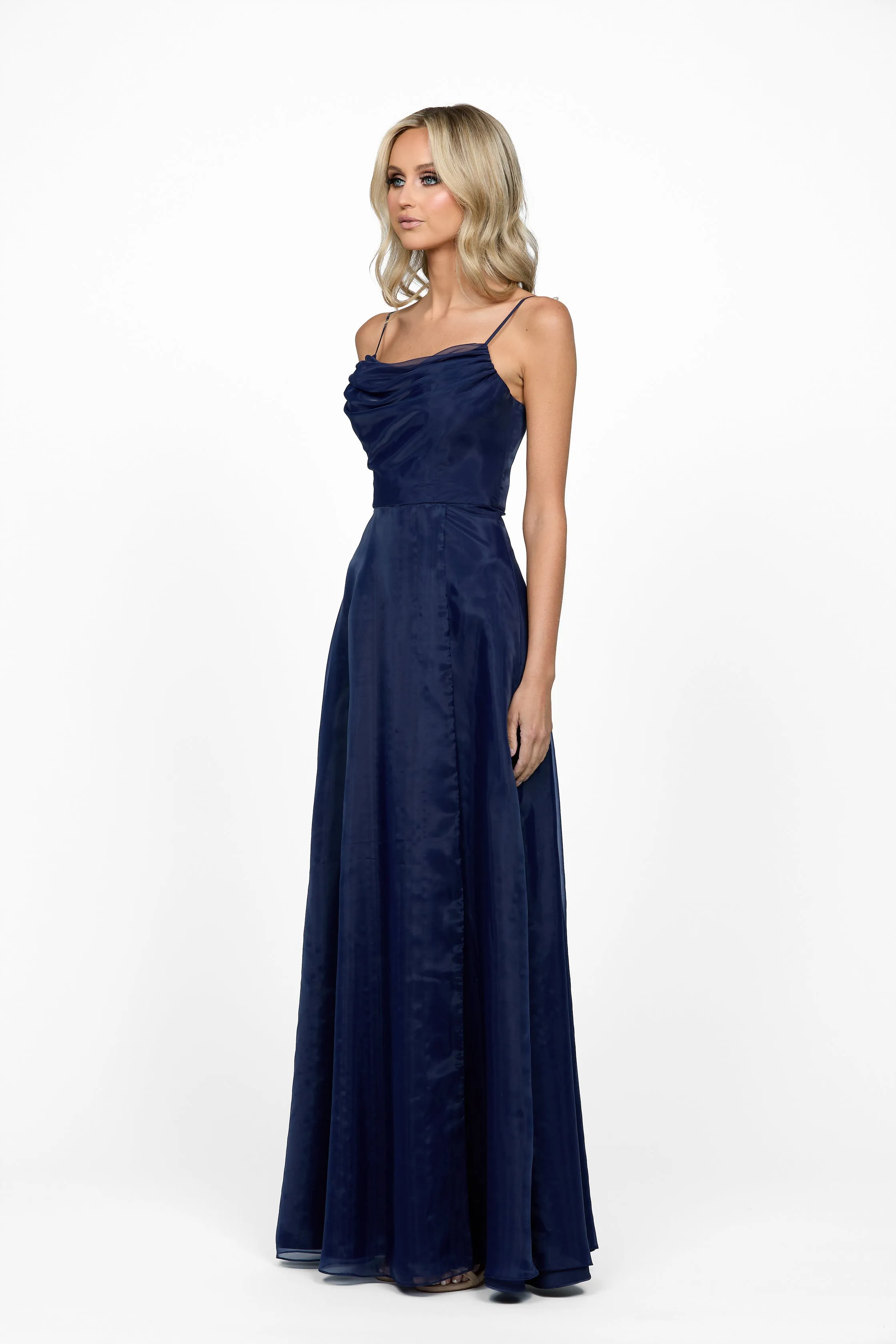 Averie Cowl Neck Gown
