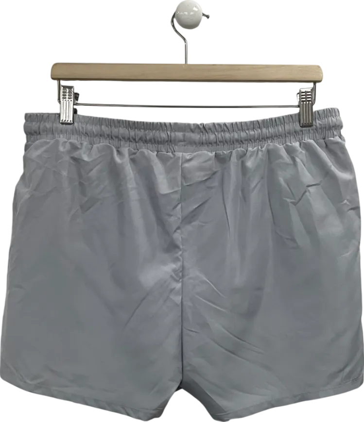 boohooMan Grey Short Length Drawcord Swim Shorts UK L
