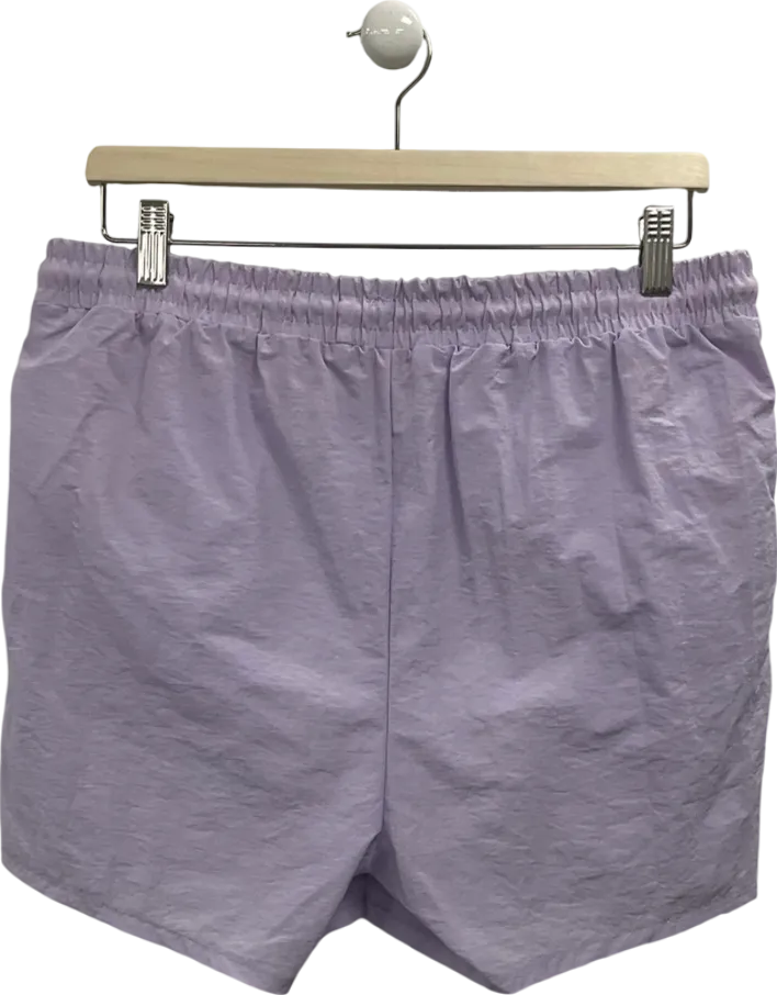 boohooMan Purple Short Length Crinkle Shell Swim Shorts UK L