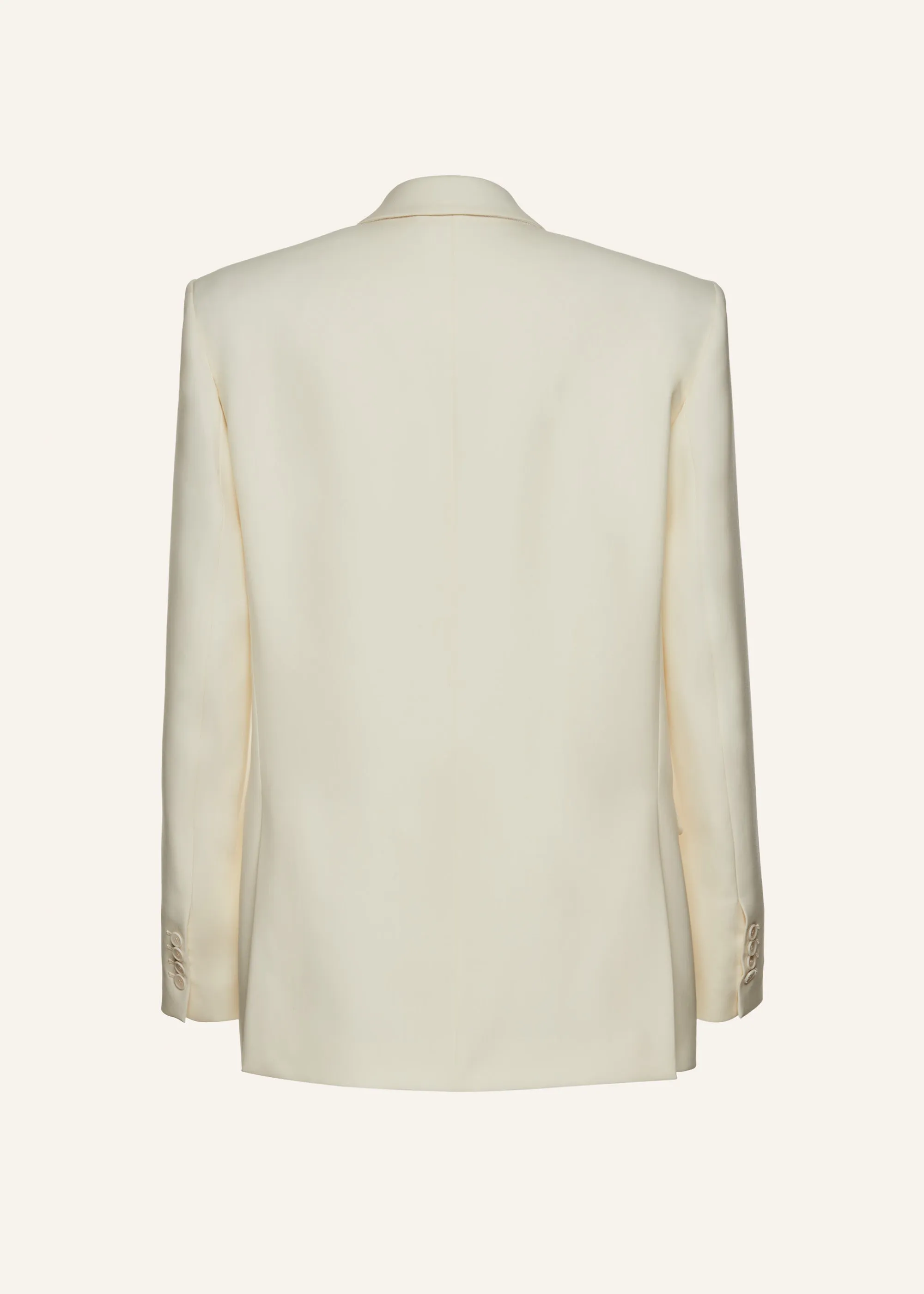 Boxy oversized blazer in cream