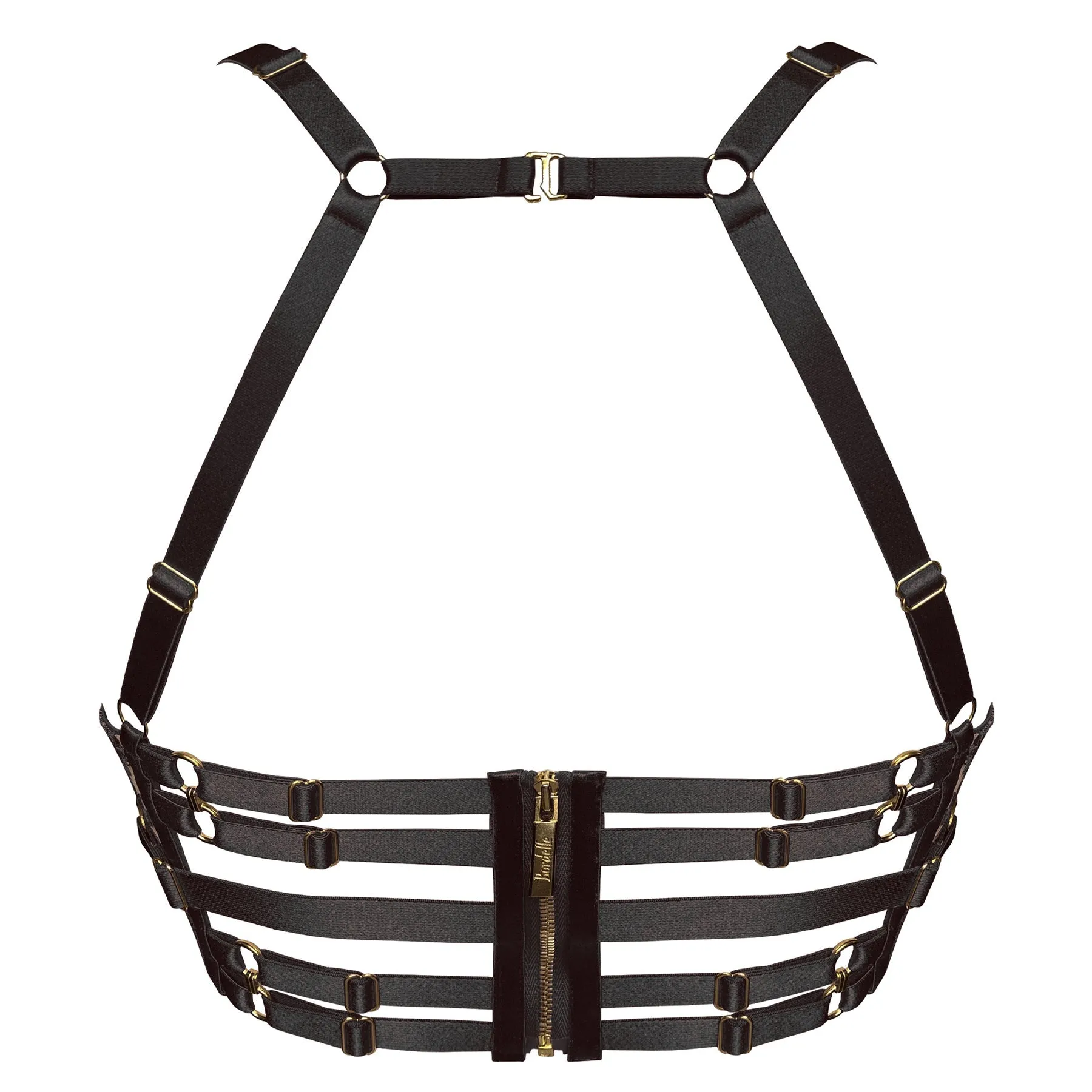 Cymatic bodice bra - black
