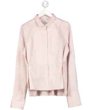 H&M Studio Collection Light Dusty Pink Poplin Tuxedo Shirt UK 16