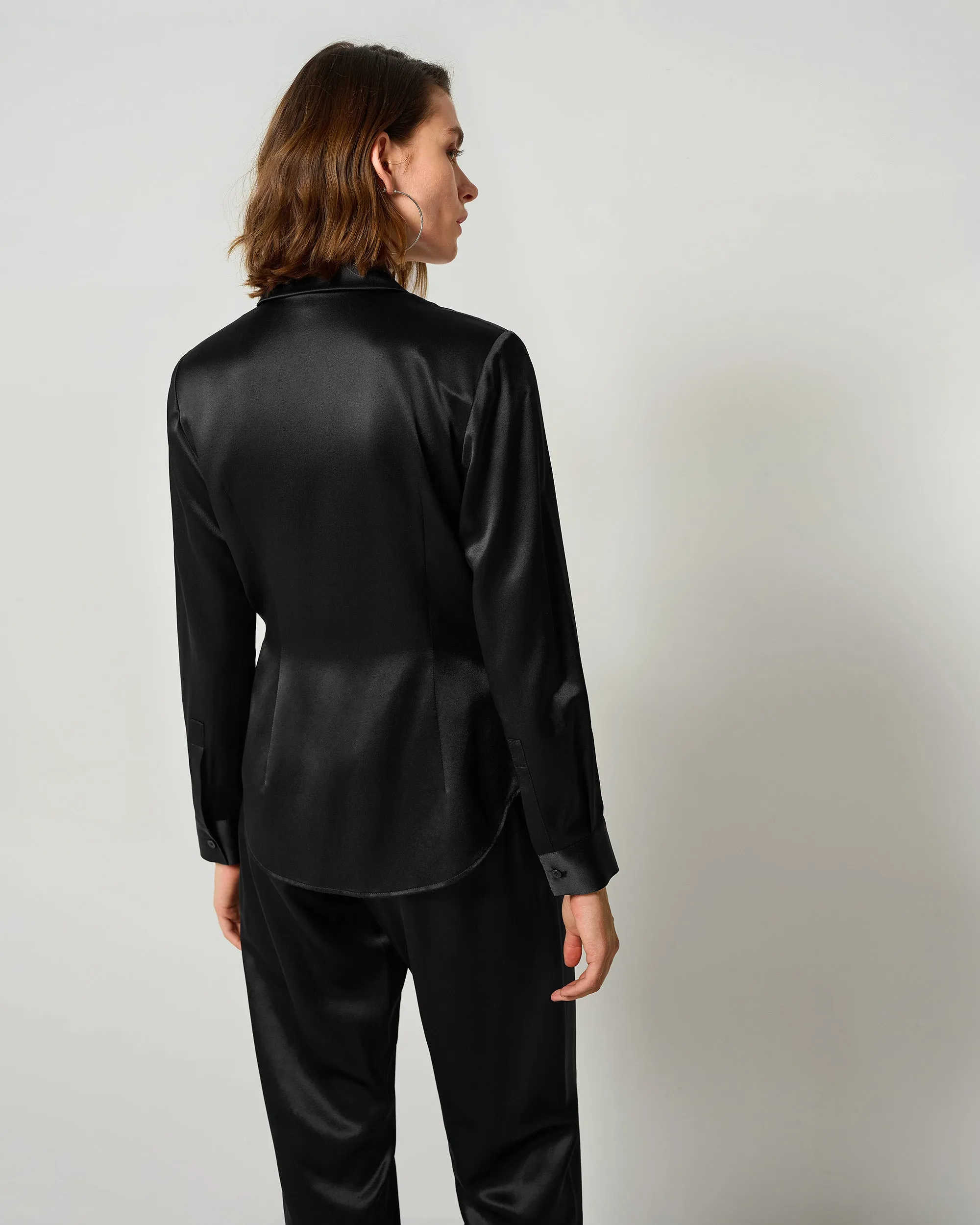 LILYSILK X MIM Silk Blazer Blouse