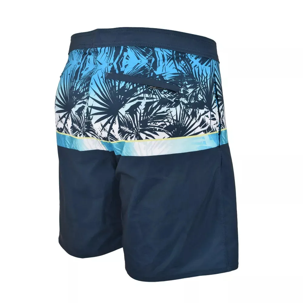 M-BS21 - Wholesale Men's Palm Leaf Print Board Shorts