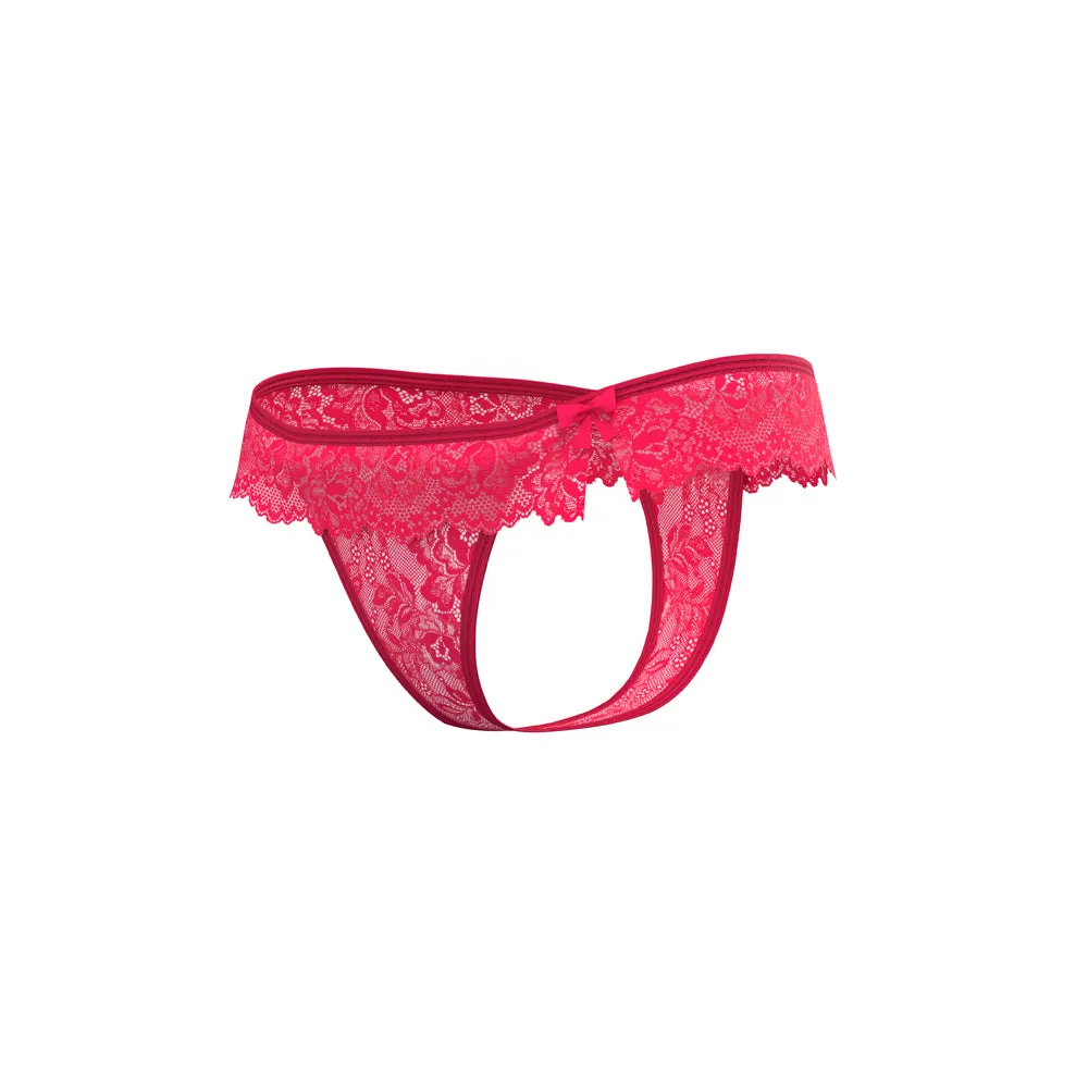 Magic Silk Get It Girl Flutter Thong Diva Pink S/M