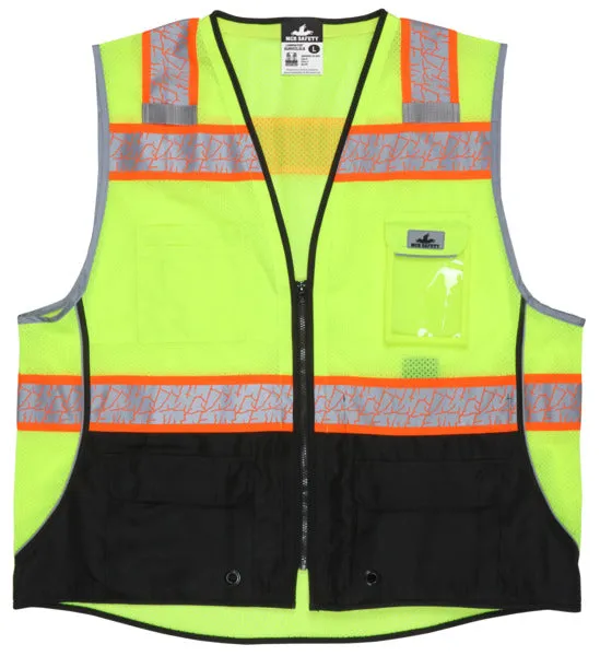 MCR Safety Class 2, Surveyor, Lime,Silv/Orange X2