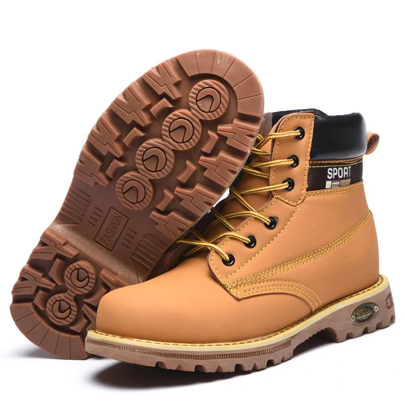 Mens Composite Steel Toe Work Boots Comfortable