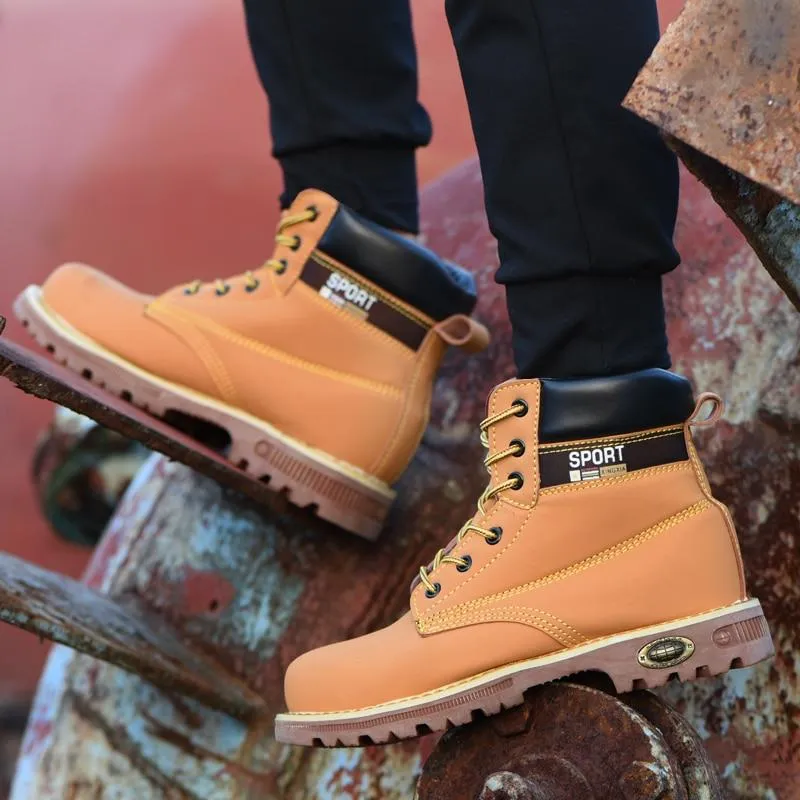 Mens Composite Steel Toe Work Boots Comfortable