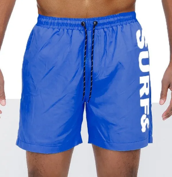Men's Orange Surf & Beach Swim Trunks Board Shorts