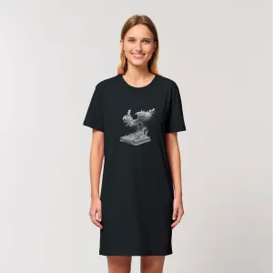 Merciless the Flaming SkyBird Organic T-Shirt Dress