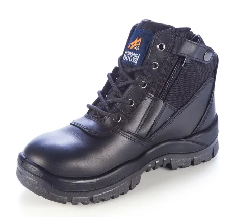 MONGREL 261020 ZIPSIDER SAFETY BOOT BLACK