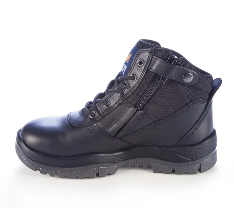 MONGREL 261020 ZIPSIDER SAFETY BOOT BLACK