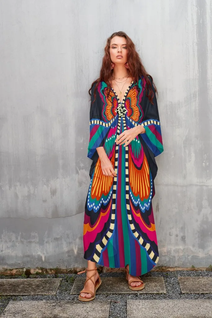 Plus Size Caftan Beach Cover Ups Casual Dress