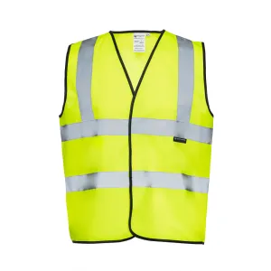 Two Band High Visibility Solid Safety Vest - 101 Series - ANSI Class 2