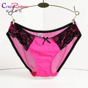 women  sexy lace panties seamless cotton breathable underwear Hollow briefs Plus Size girl new panty