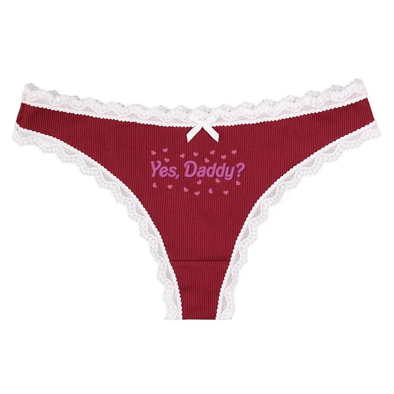 Yes Daddy Sweetheart Panties