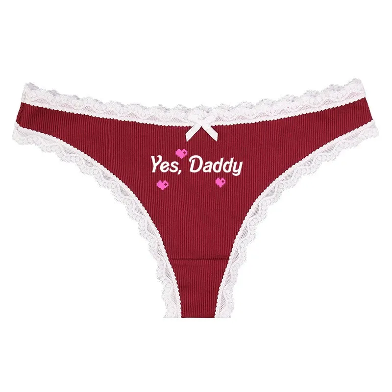 Yes Daddy Sweetheart Panties